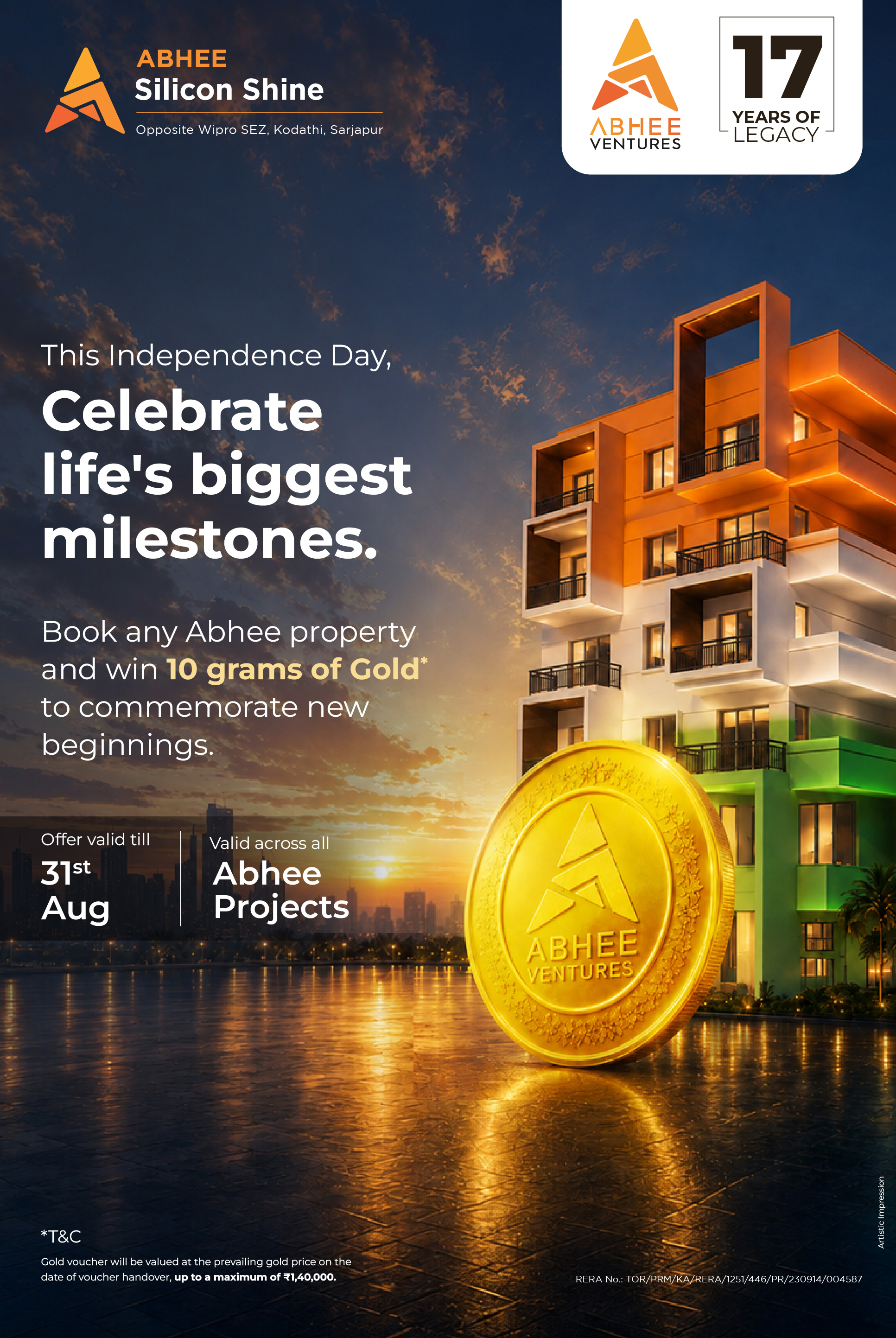 Abhee Ventures Independence Day Offer